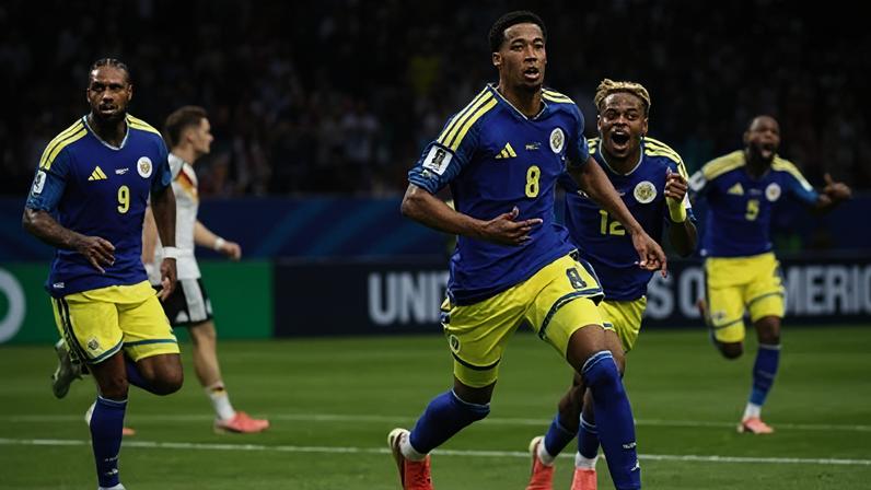 Livano Comenencia marca primeiro gol da história de Curaçao contra Alemanha