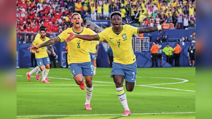 Comemoração do primeiro gol brasileiro na Copa 2026: público em todo o mundo