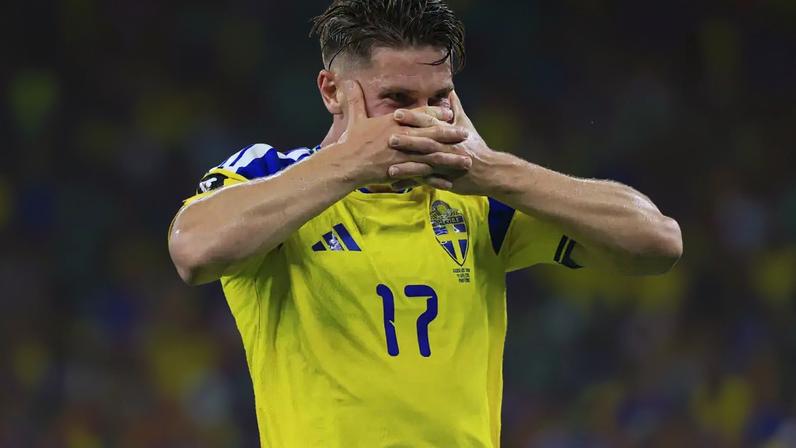 Gyokeres marcou seu primeiro gol em Copas do Mundo; resultado: comemoração da máscara, tradicional do atacante (Alfredo Lopez/Jam Media//Getty Images)