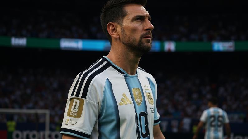 Lionel Messi no primeiro jogo da Argentina na Copa (Alex Pantling - FIFA/FIFA/Getty Images)