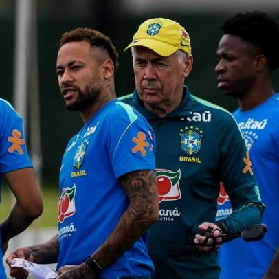 Ancelotti comenta retorno de Neymar contra a Escócia, com experiência