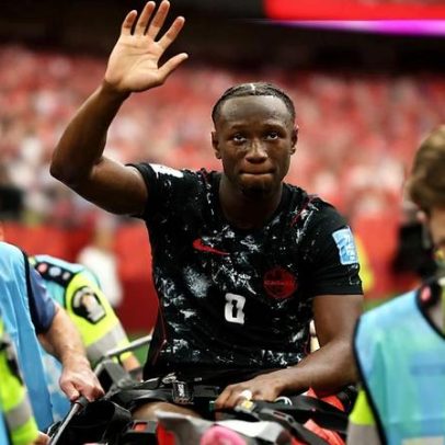 Jogador canadense quebra a perna contra o Catar e fica fora da Copa