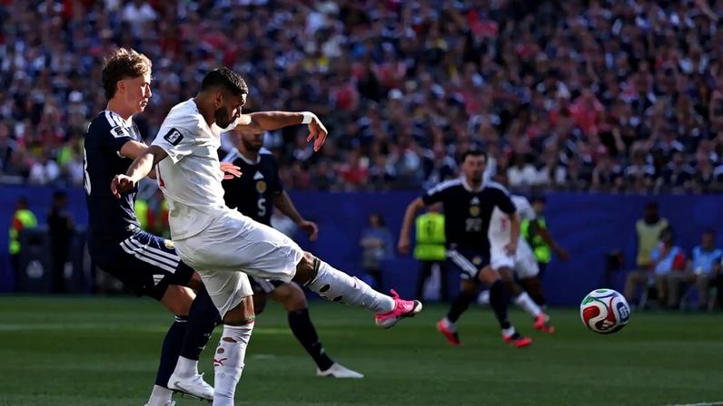 Ismael Saibari smashes in his early goal, the fastest of the World Cup so far