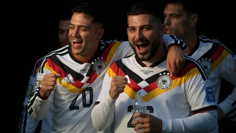 Deniz Undav (à dir.) marcou dois gols na virada alemã por 2 a 1 contra a Costa do Marfim (Alexander Hassenstein/Getty Images)