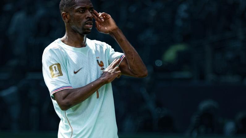 Ousmane Dembele marcou três gols contra a Noruega