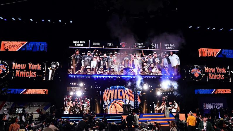 The Knicks, the reigning NBA champions, have been making moves since the draft began and traded the 31st pick to get things started Wednesday.