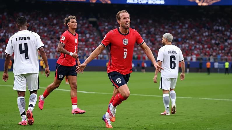 Harry Kane comemora 11º gol em Copas do Mundo (Catherine Ivill - AMA/Getty Images)