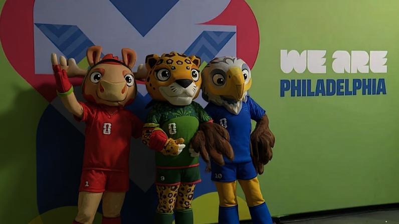 Mascotes da Copa do Mundo de 2026 nos EUA, México e Canadá.