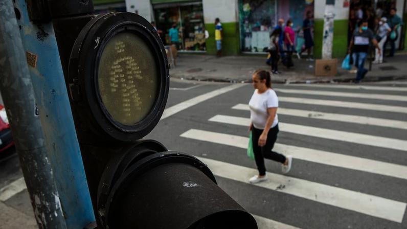 Registro de trânsito na cidade de São Paulo. Foto ilustrativa.