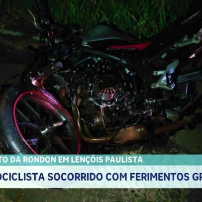Motociclista fica gravemente ferido em acidente no viaduto da Rondon, Lençóis