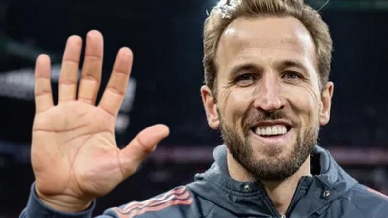 Harry Kane atuando pelo Bayern de Munique