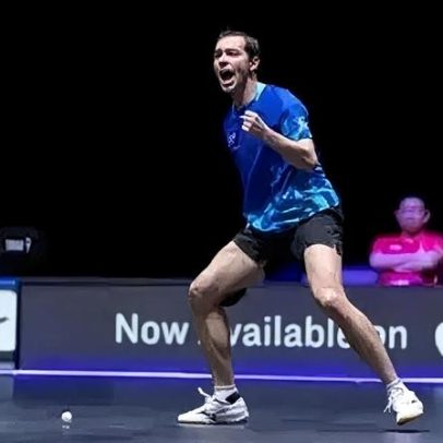 Hugo Calderano fica em segundo no WTT Ljubljana após final acirrada