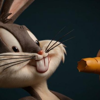 Pernalonga cria mito de que coelhos amam cenoura, inspirado em astro do cinema