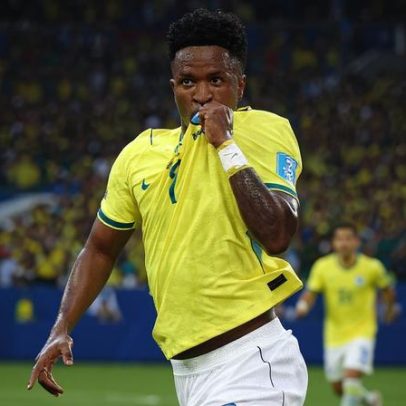 Vini Jr. marca contra a Escócia e assume artilharia na era Ancelotti