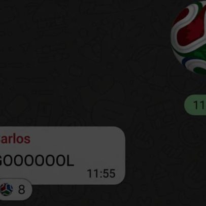 Novo emoji da bola da Copa, que pula e gira, já está disponível
