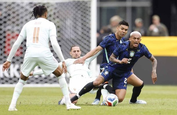 Brasil e França fizeram um amistoso antes da Copa do Mundo