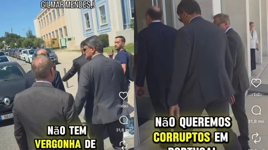 O jornalista português Sergio Tavares fez questionamentos ao ministro do STF Gilmar Mendes, mas foi ignorado (Foto: Reprodução/Instagram/@canal_sergiotavares)