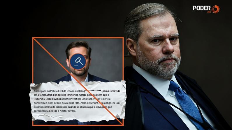 Na imagem, trecho da reportagem que foi censurada; Toffoli afirmou que a reportagem se baseou em elementos concretos e deu oportunidade para Priscila apresentar sua versão