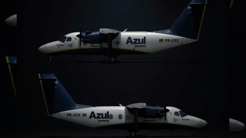 Ilustração do SkyCourier da Azul Conecta