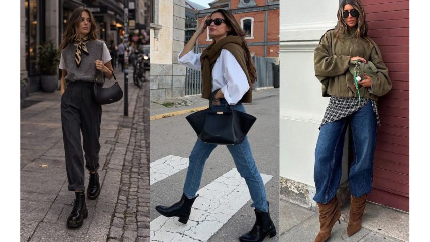 As botas são as queridinhas do inverno e podem transmitir diferentes mensagens nos looks - Fotos: Pinterest