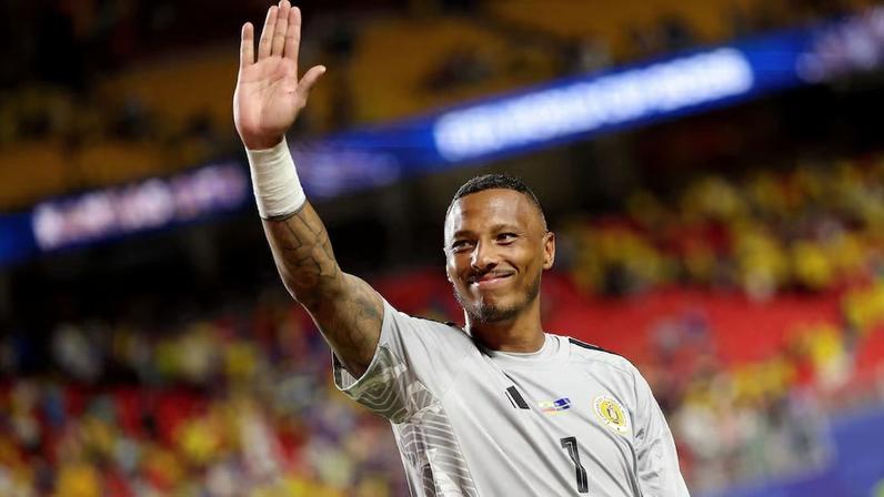 Eloy Room: conheça o goleiro que bateu recorde e garantiu ponto inédito de menor país da Copa. Foto: Charlotte Wilson/AFP