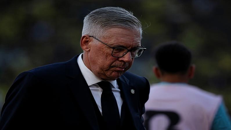 O técnico do Brasil, Carlo Ancelotti 13 de junho de 2026 REUTERS/Jeenah Moon