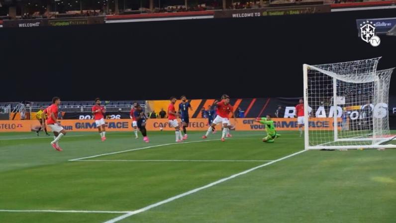 Endrick marca gol da vitória do Brasil contra o Egito