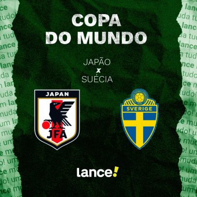 Japão x Suécia horários e transmissão do jogo da Copa do Mundo
