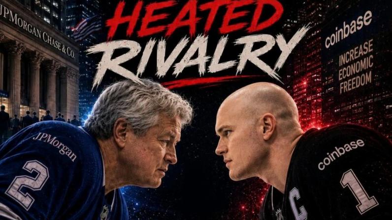 A ‘Heated Rivalry’ entre Jamie Dimon e o CEO da Coinbase