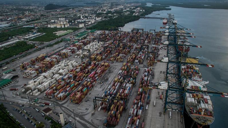 Corredor Logística e Infraestrutura é uma plataforma logística portuária independente brasileira que opera nos portos de Itaqui e de Santos (Foto: Jonne Roriz/Bloomberg)