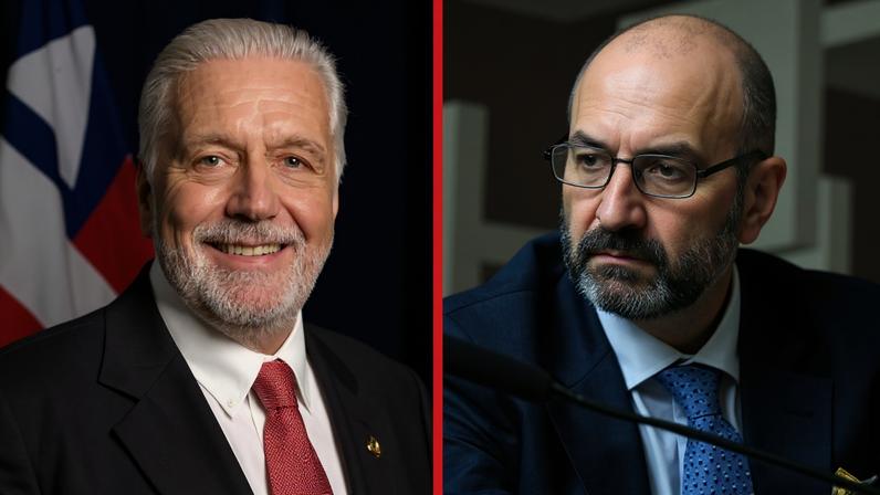 O líder do governo no Senado, Jaques Wagner (PT-BA), e João Carlos Falbo Mansur - (Agência Senado/Reprodução)