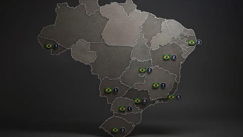 Seleção conta com jogadores do Centro-Oeste, Nordeste, Norte, Sudeste e Sul