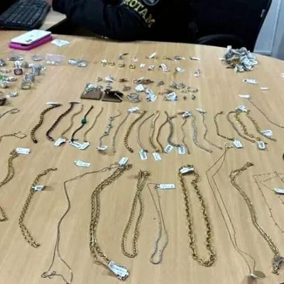 Polícia recupera joias roubadas em assalto a loja de shopping em Curitiba