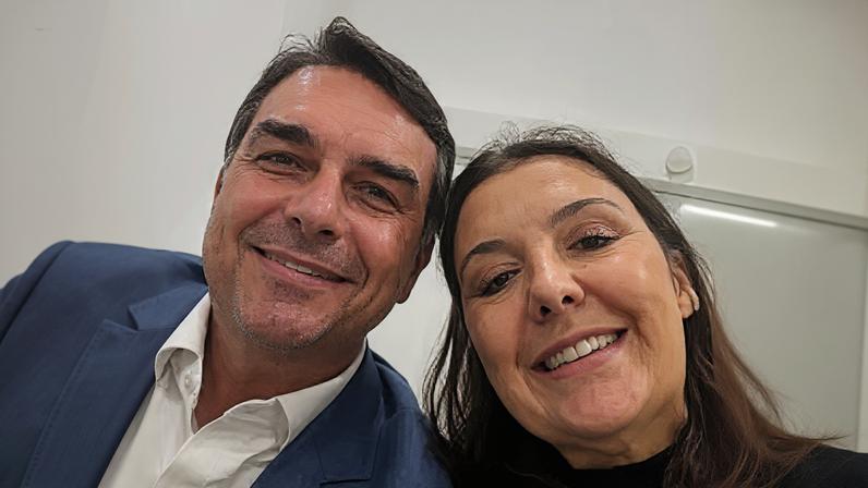 Flávio Bolsonaro (PL-RJ) e Daniella Marques