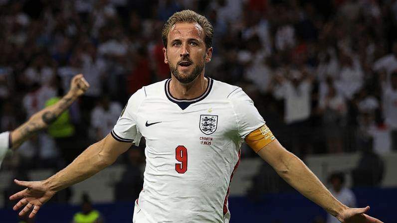 Kane em comemoração ao gol contra a Croácia