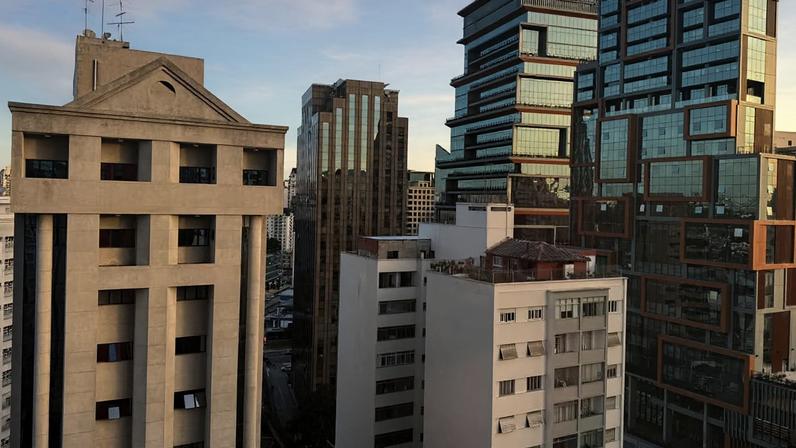 Vista de prédios em São Paulo, no Itaim: colombiana Telepatia AI, sediada no Brasil, liderou os maiores aportes com US$ 33 milhões