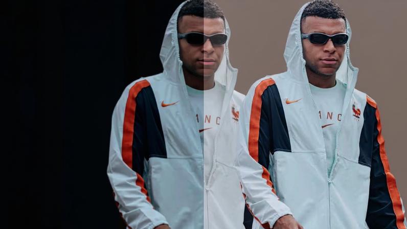 O estilo clássico e social de David Beckham (à esquerda) em contraste com o visual mais despojado de Mbappé (à direita)