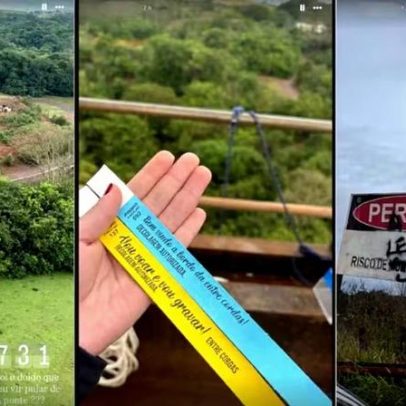 Jovem que morreu em salto publicou mensagem nas redes antes do acidente
