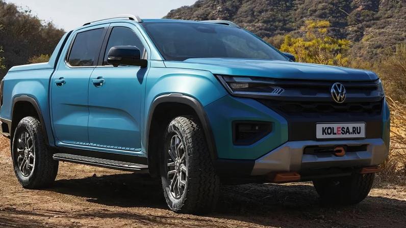 Projeção da nova VW Amarok