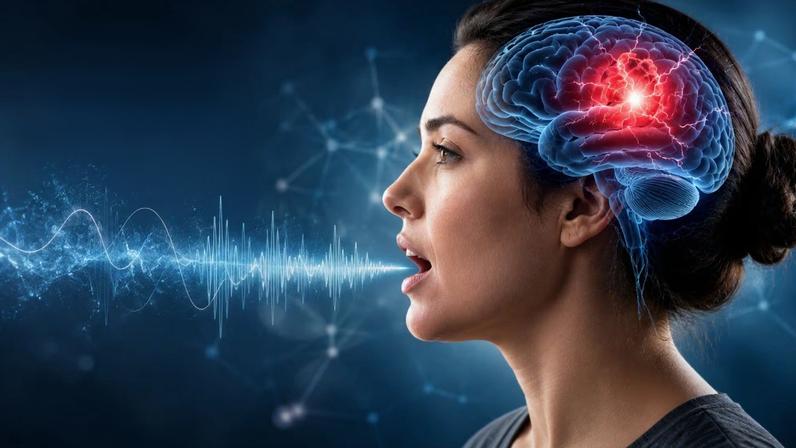 Lesão cerebral pode alterar o sotaque da fala. (Foto: Fala Ciência via ChatGPT)