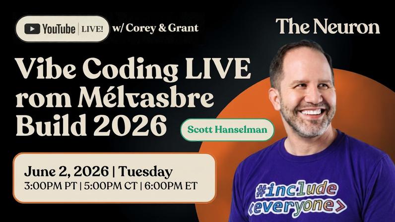 Scott Hanselman streaming live from Build 2026