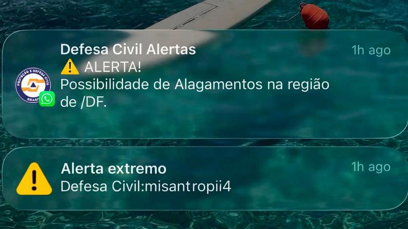 Sistema Defesa Civil Alerta foi criado para comunicar emergências como tempestades severas
