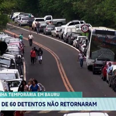 Saidinha temporária em Bauru deixa mais de 60 detentos sem retorno