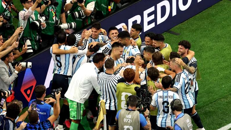 Lionel Messi após fazer história como maior artilheiro em Copas do Mundo