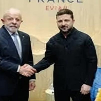 Lula encontra Zelensky às margens do G7 na França