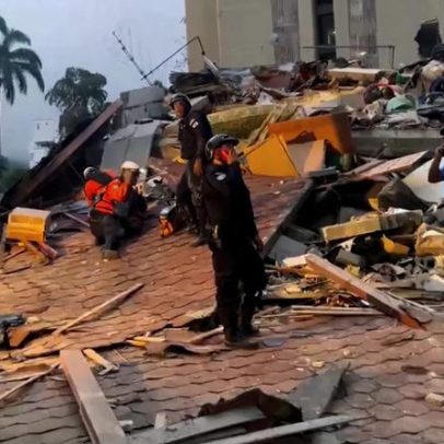 Terremoto de 7,1 na Venezuela causa desabamento em Caracas