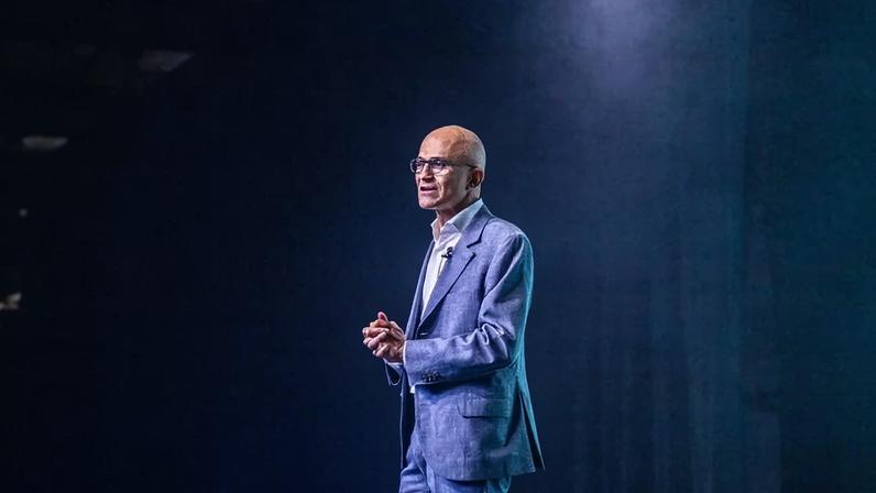 Satya Nadella: CEO da Microsoft deu sua opinião sobre IA (Leandro Fonseca/Exame)