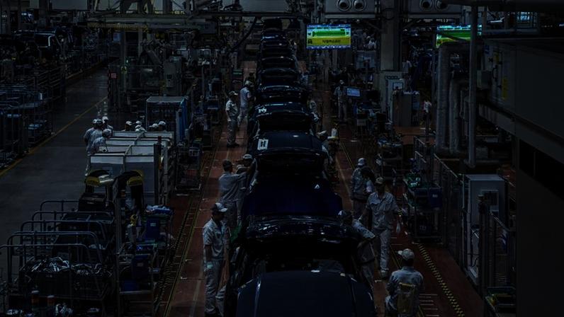 Montadora da GAC Group na China: Fábrica de carros elétricos na cidade de Guangzhou, China (Leandro Fonseca /Exame)