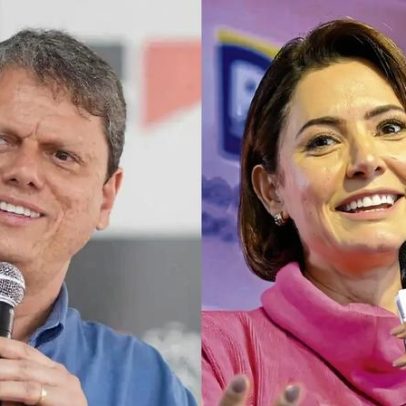 Michelle e Tarcísio ainda não apoiam campanha de Flávio Bolsonaro