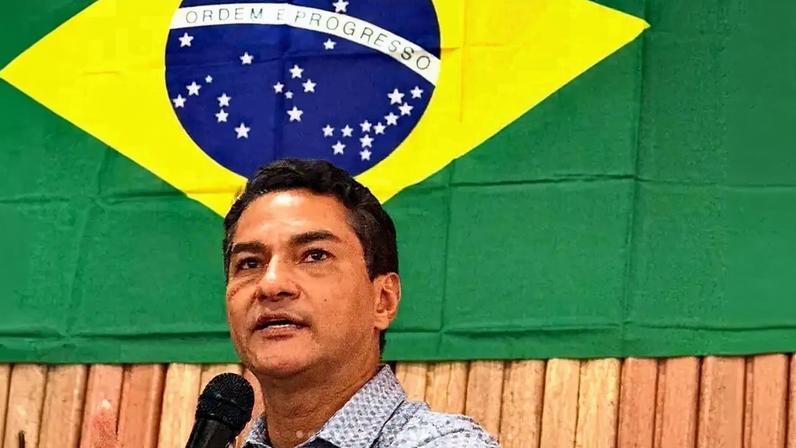 O presidente nacional do Republicanos, Marcos Pereira, em agenda do partido no interior de São Paulo